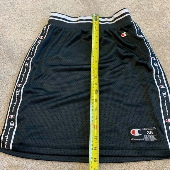CHAMPION Black Mesh reversible Track Skirt Sz S - Picture 11 of 14